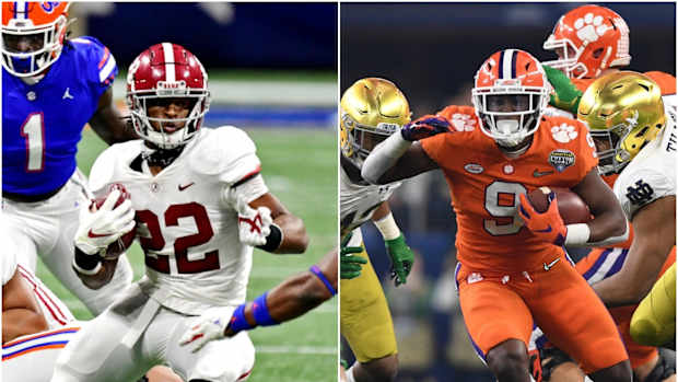 Alabama RB Najee Harris and Clemson RB Travis Etienne